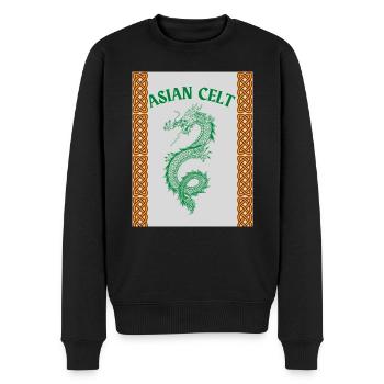 Celte asiatique - Pull Premium bio Homme - noir - Devant - Nico (187cm)