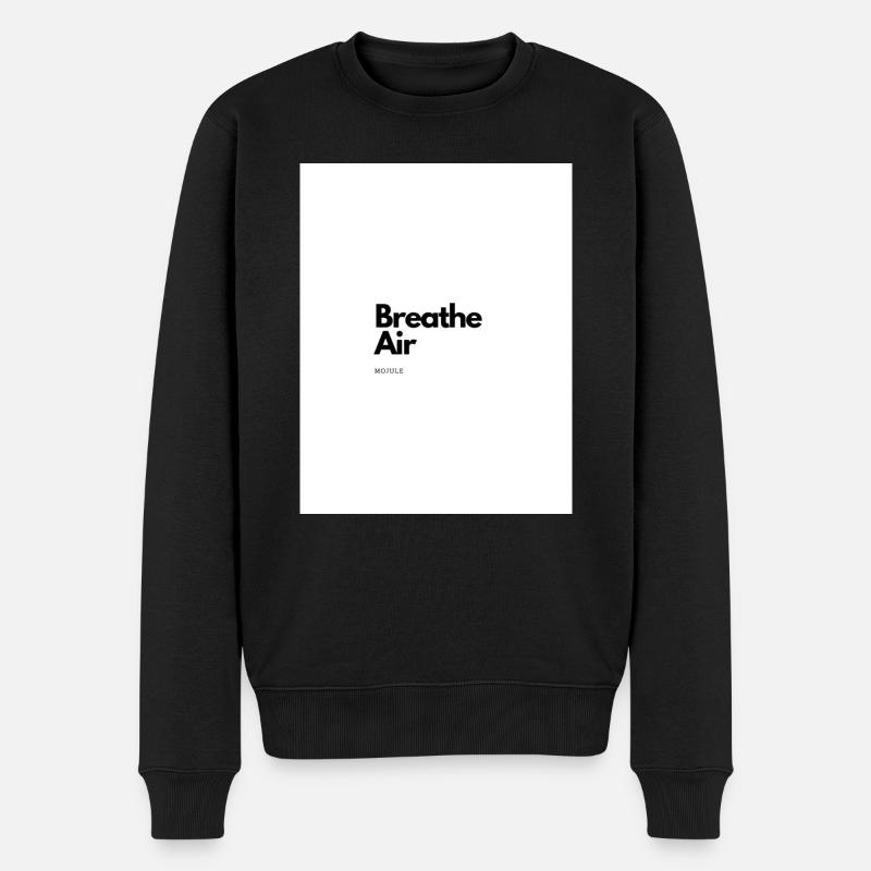 Air - Männer Premium Bio Pullover - Schwarz