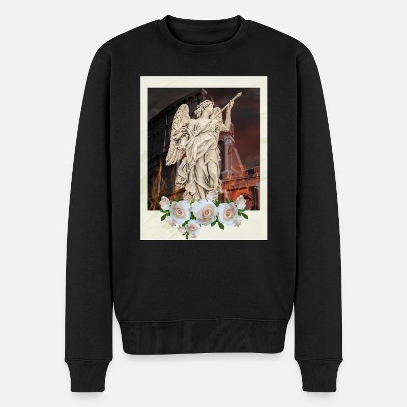 Statue - Männer Premium Bio Pullover - Schwarz