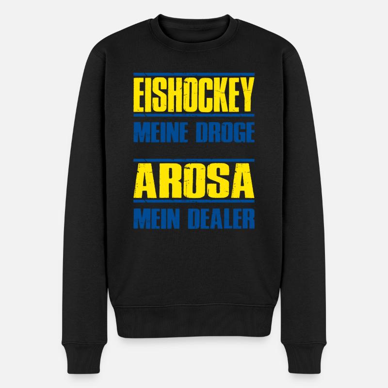 Arosa - Männer Premium Bio Pullover - Schwarz