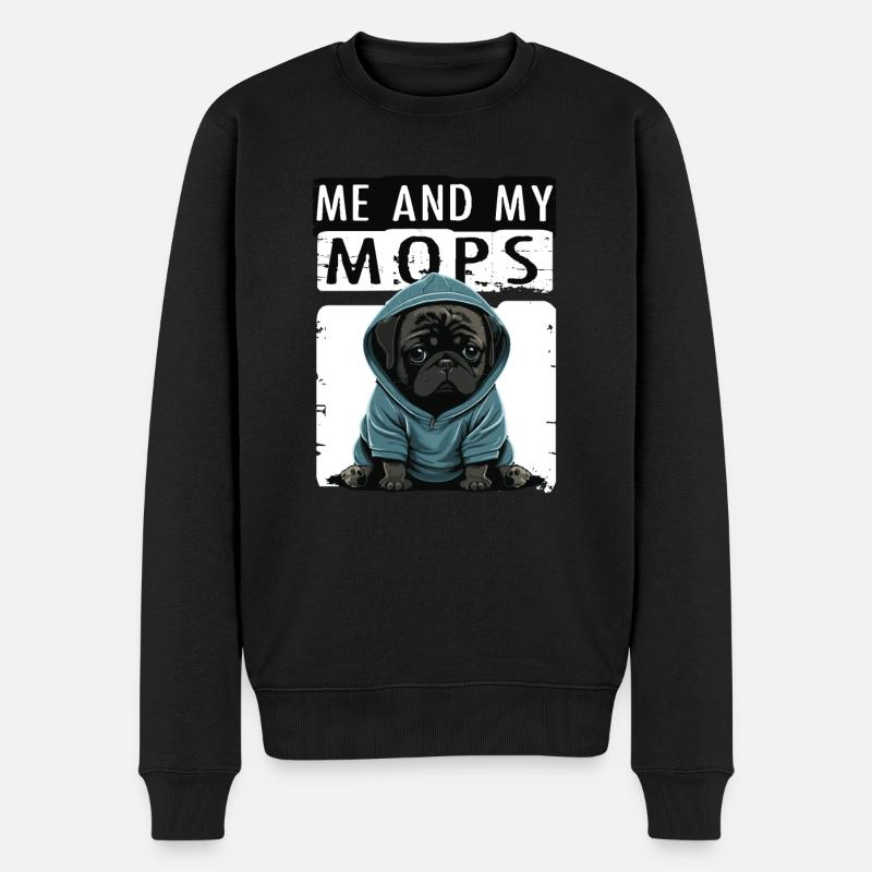 Carlin mignon - Pull Premium bio Homme - noir