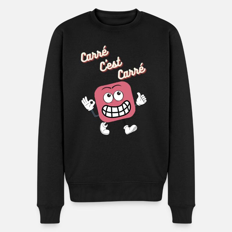 Carré c'est Carré - Pull Premium bio Homme - noir