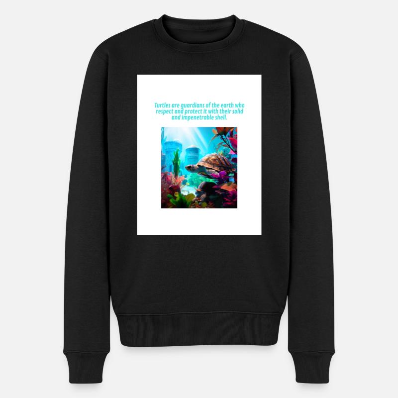 Tortues de rêve - Pull Premium bio Homme - noir