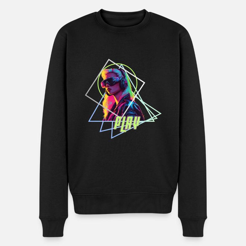 Jeu de synthé - Pull Premium bio Homme - noir