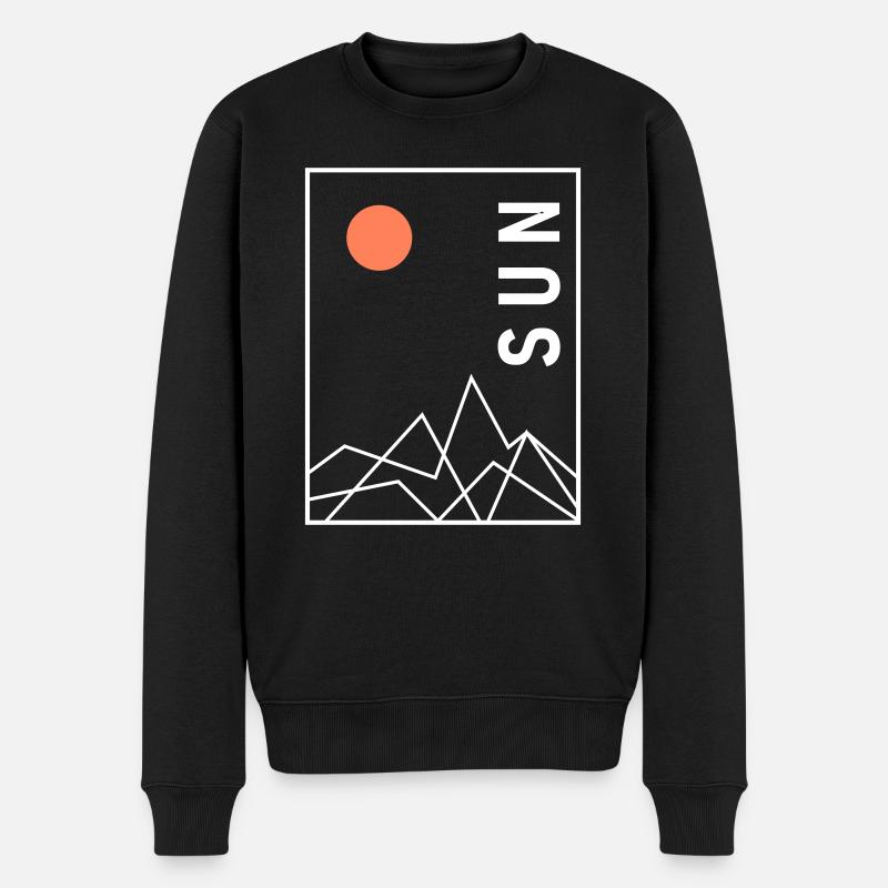 Conception abstraite - Pull Premium bio Homme - noir