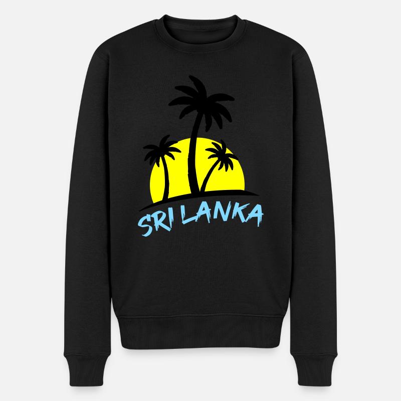 sri lanka - Männer Premium Bio Pullover - Schwarz