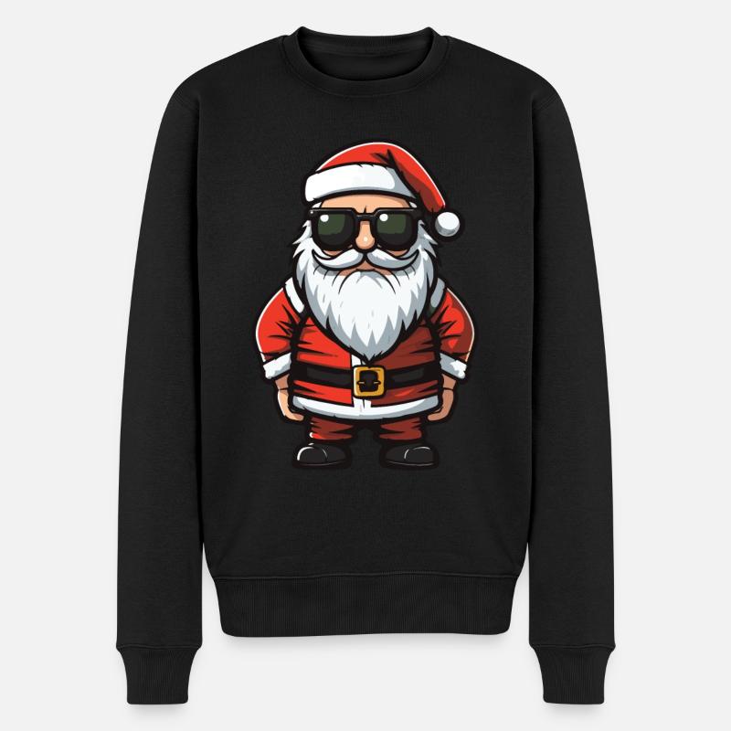 Père Noël Comic Santa - Pull Premium bio Homme - noir