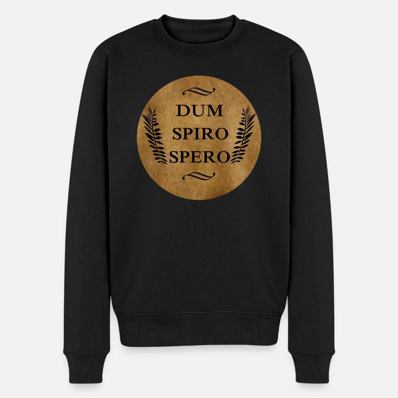 Dum spiro spero - Pull Premium bio Homme - noir