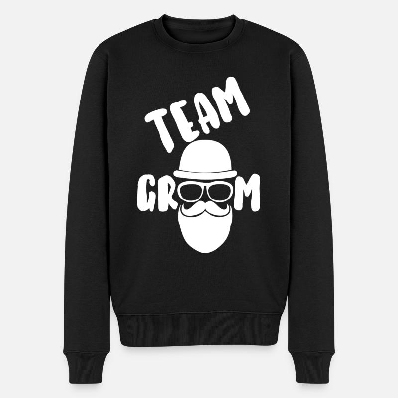 Team groom - Pull Premium bio Homme - noir
