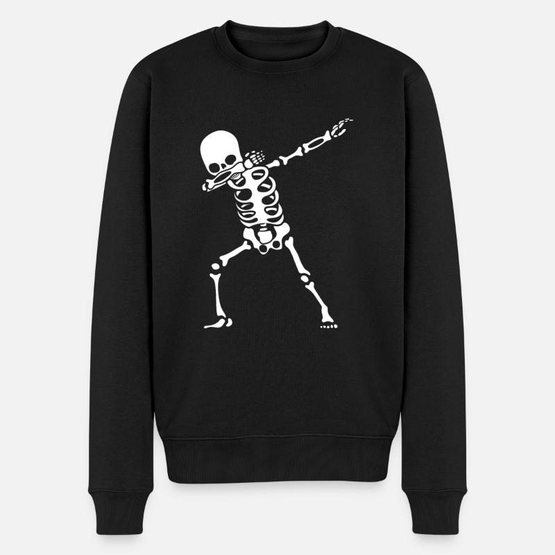 Dab dance - squelette - Pull Premium bio Homme - noir