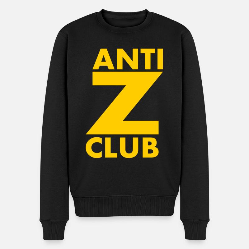 Anti z club - Männer Premium Bio Pullover - Schwarz