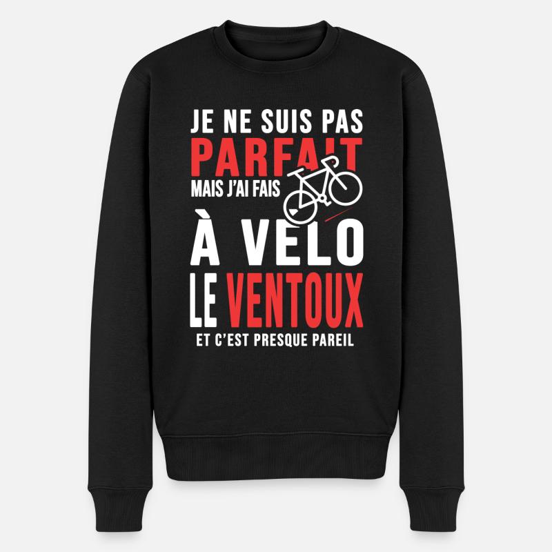 j ai fais le ventoux à vélo cadeau velo cycliste - Pull Premium bio Homme - noir