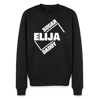 Elija als Sugardaddy - Männer Premium Bio Pullover - Schwarz - Vorne - Nico (187cm)
