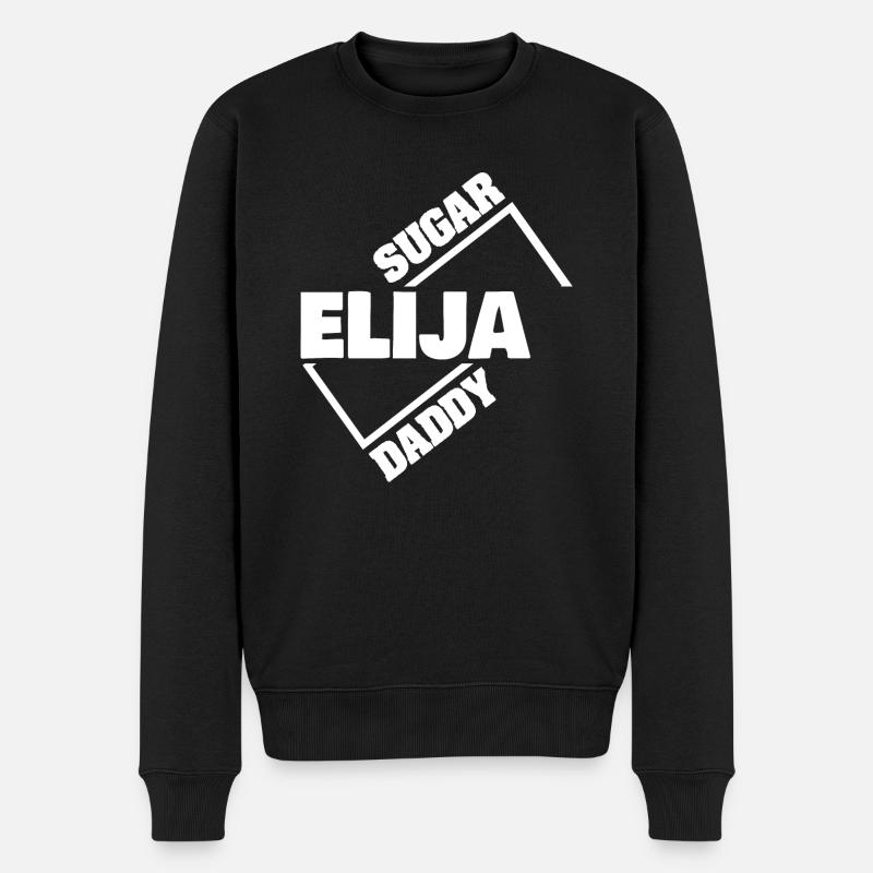 Elijah as Sugar Daddy - Men's Premium Organic Jumper - black