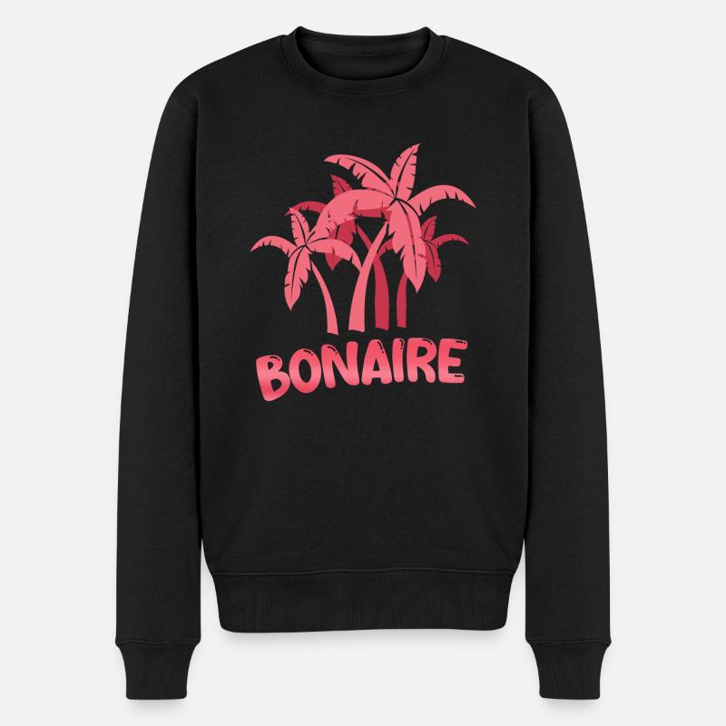 Gift for Bonaire - Men's Premium Organic Jumper - black