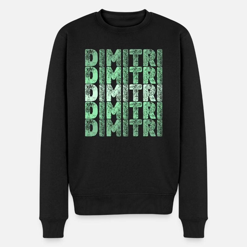 Geschenk für Dimitri - Männer Premium Bio Pullover - Schwarz
