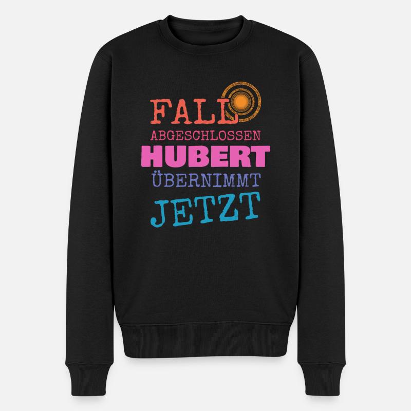 Vorname Hubert - Männer Premium Bio Pullover - Schwarz
