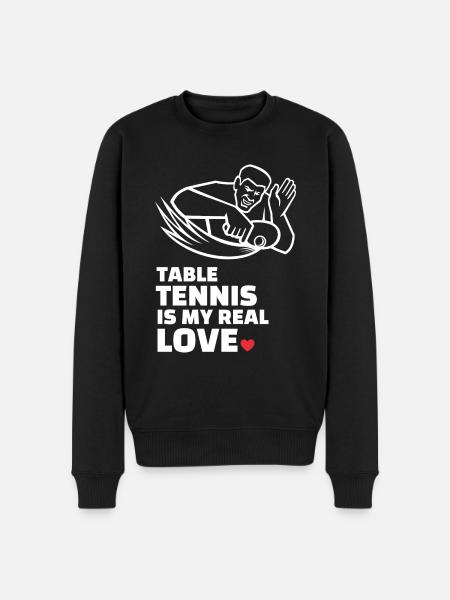I love table tennis - Men's Premium Organic Jumper - black