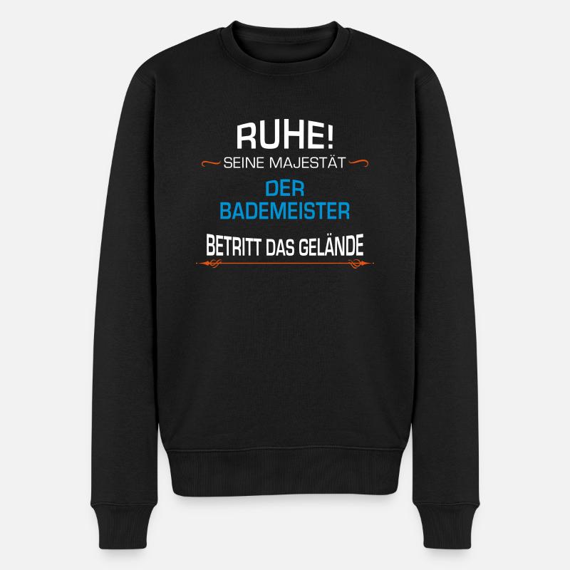 Bademeister Beruf - Männer Premium Bio Pullover - Schwarz