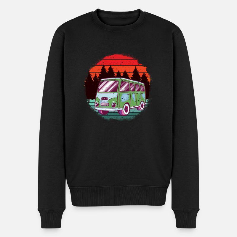 CamperVan dans la nature - Pull Premium bio Homme - noir