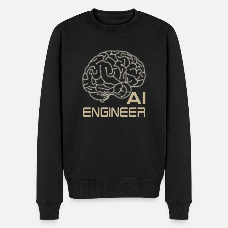 INGÉNIEUR EN IA - Pull Premium bio Homme - noir