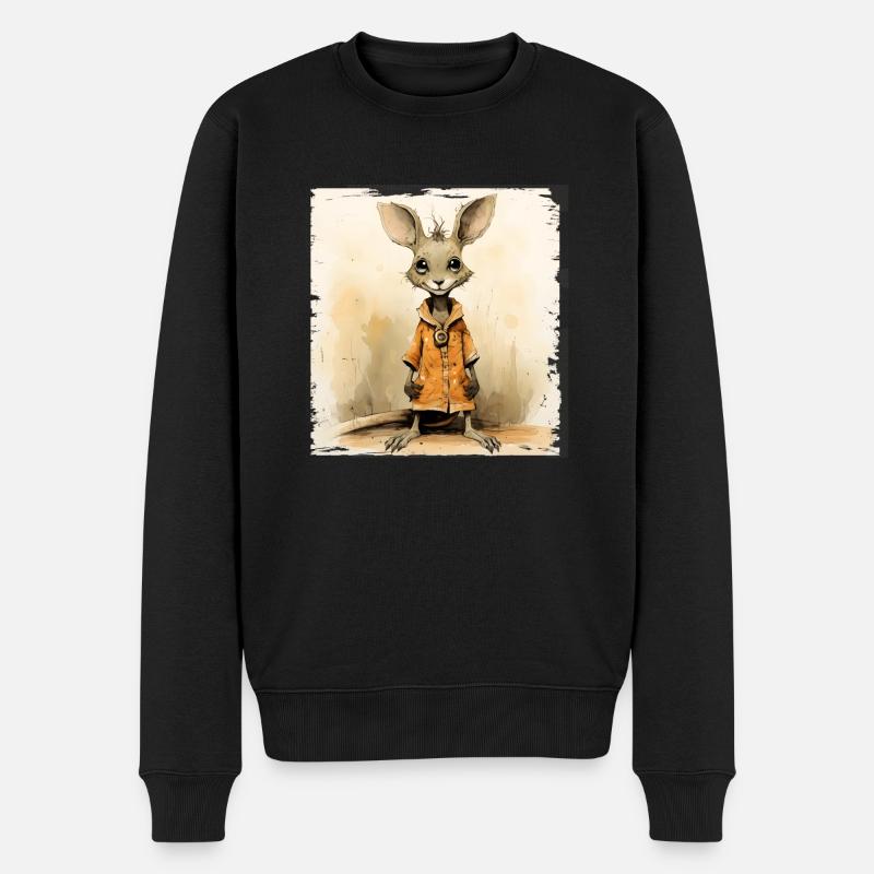 mignon kangourou - Pull Premium bio Homme - noir