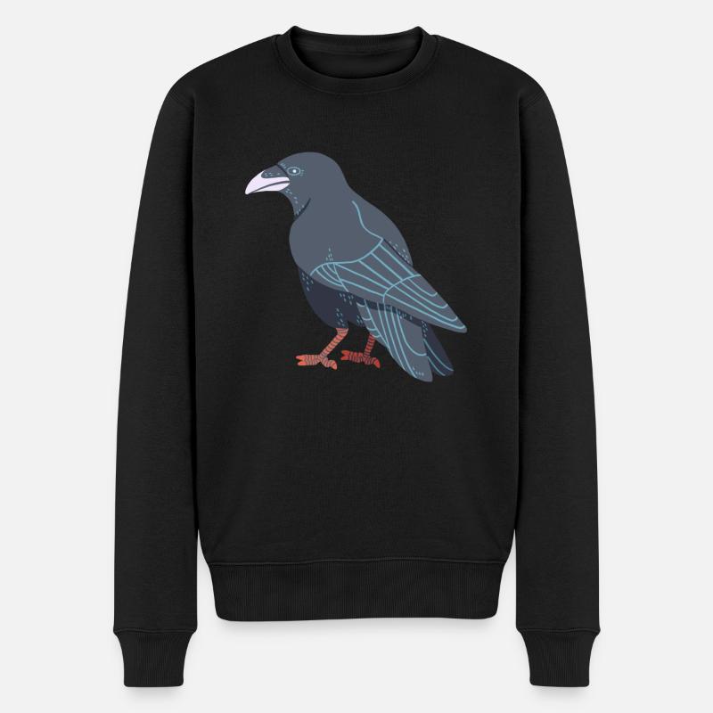 Corneille noire - Pull Premium bio Homme - noir