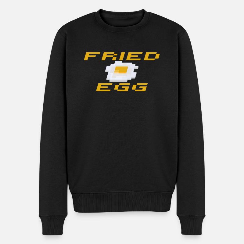 SBDesigns - Fried Egg / Oeuf au Plat - Pull Premium bio Homme - noir