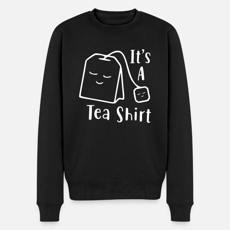 ITS A TEA SHIRT - Das Tee Shirt - Männer Premium Bio Pullover - Schwarz