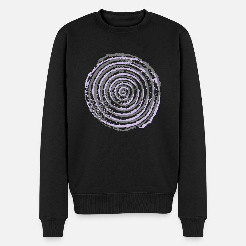 spirale - Pull Premium bio Homme - noir