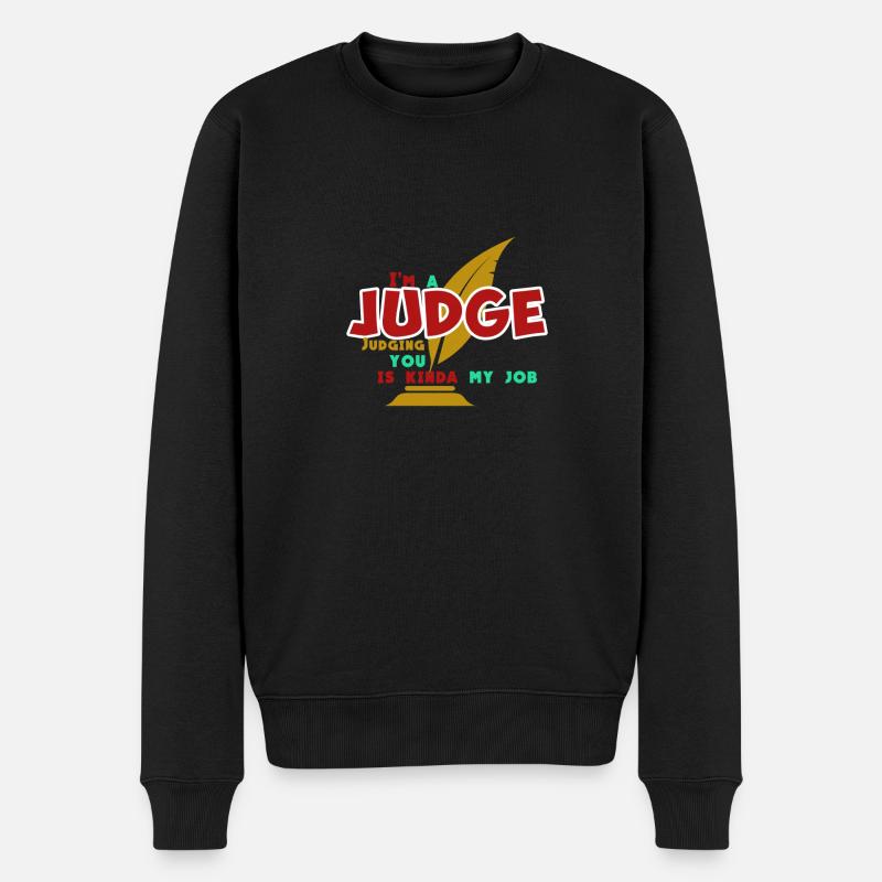 Je suis un juge - Pull Premium bio Homme - noir