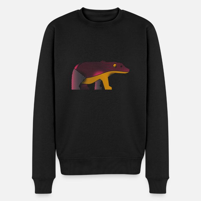 Ours graphique - Pull Premium bio Homme - noir