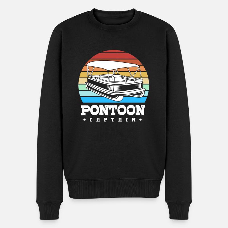 Bateau ponton Bateau Bateaux - Pull Premium bio Homme - noir