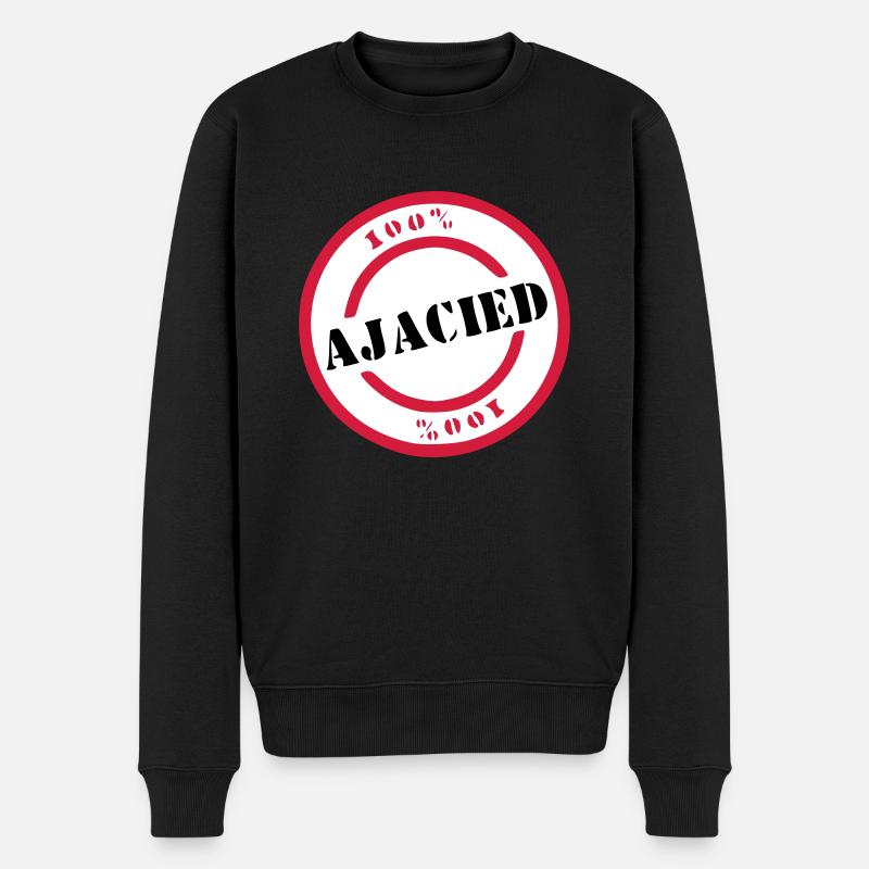 Ajaciet - Männer Premium Bio Pullover - Schwarz