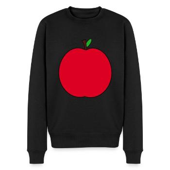 Apple - Men's Premium Organic Jumper - black - Front - Nico (187cm)