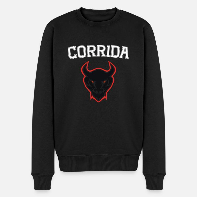 corrida - Pull Premium bio Homme - noir