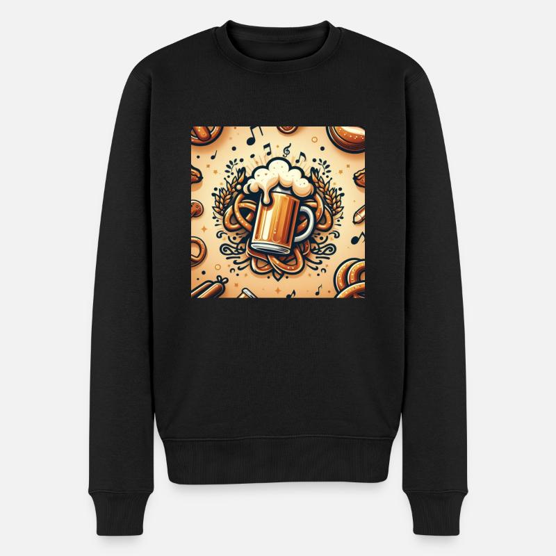 Fest - Männer Premium Bio Pullover - Schwarz