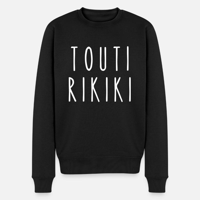 touti rikiki - Pull Premium bio Homme - noir