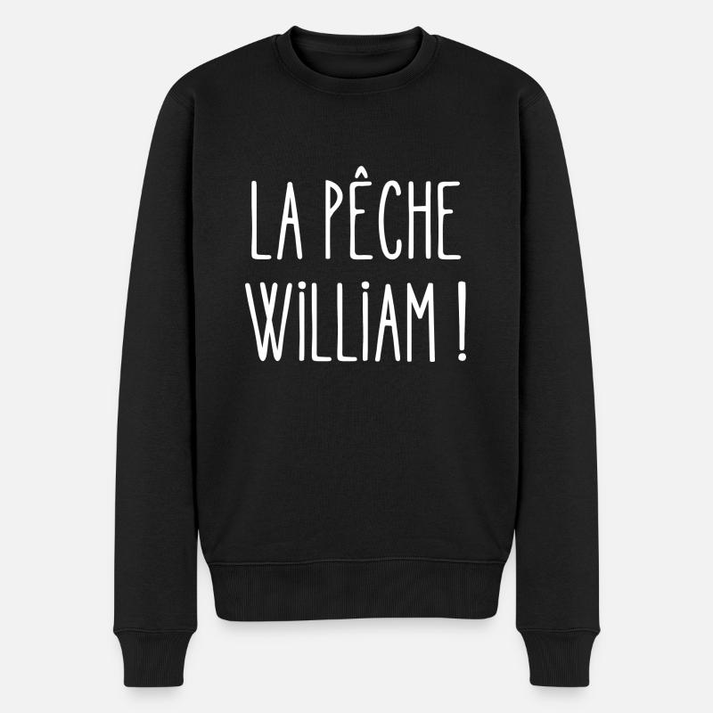 la pêche william - Pull Premium bio Homme - noir