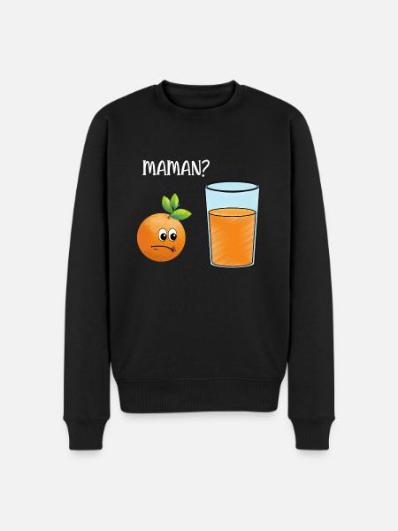 jus d'orange - Pull Premium bio Homme - noir
