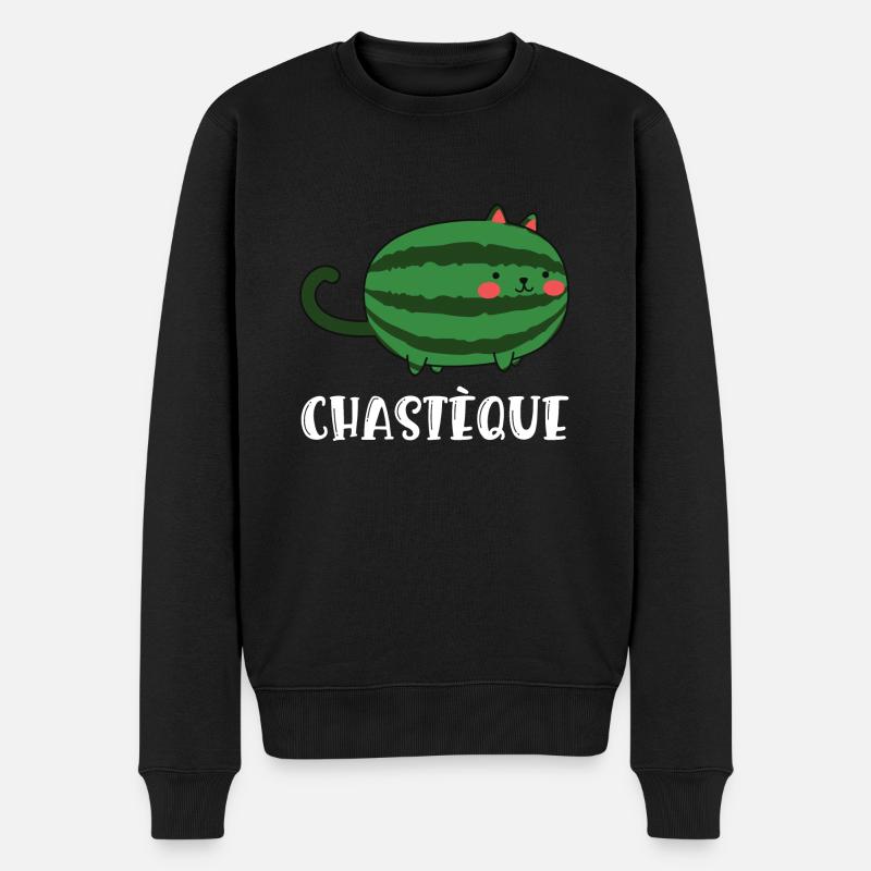 chastèque - Pull Premium bio Homme - noir