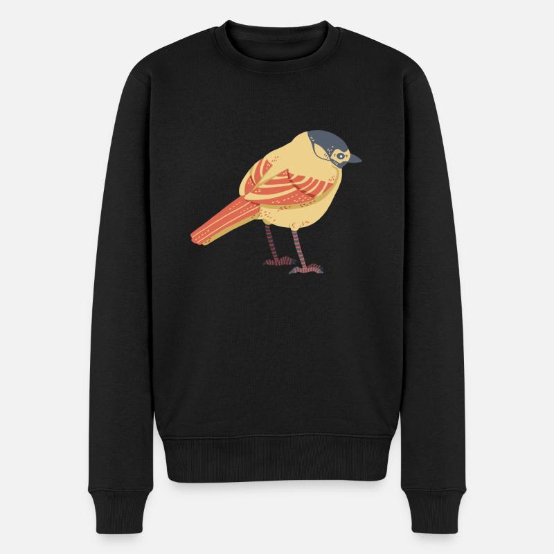 Bachstelze - Männer Premium Bio Pullover - Schwarz