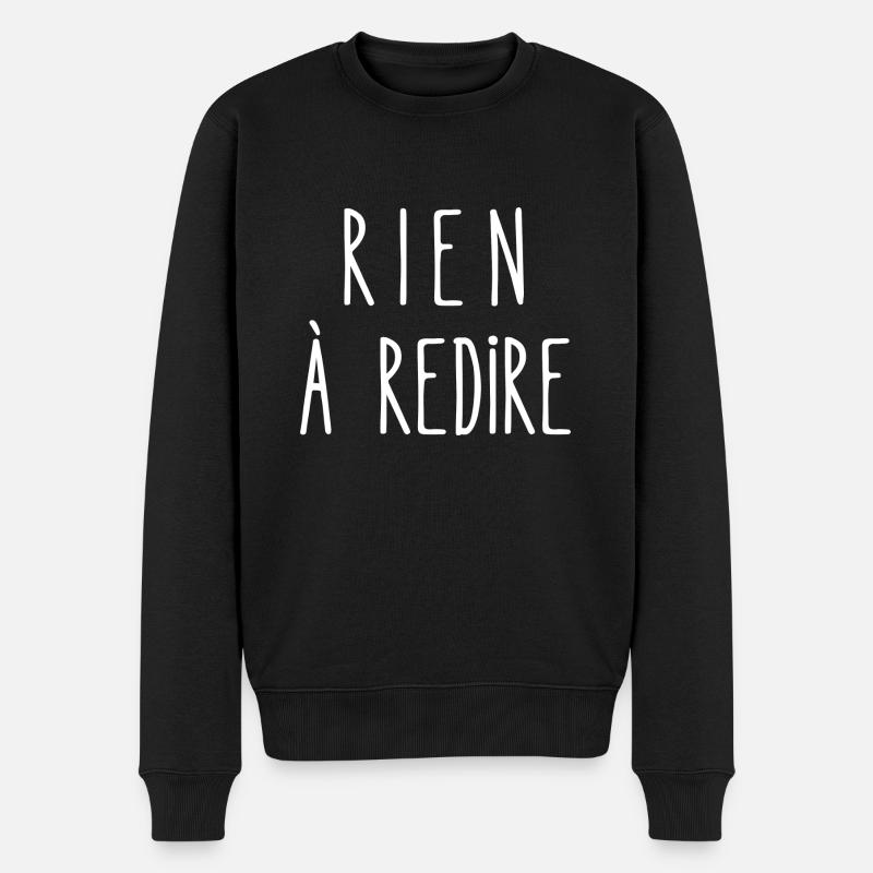 rien à redire - Pull Premium bio Homme - noir