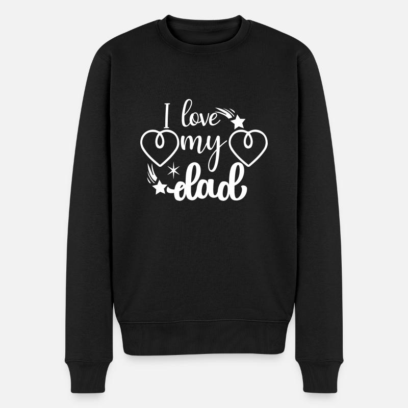 J’aime mon père - Pull Premium bio Homme - noir