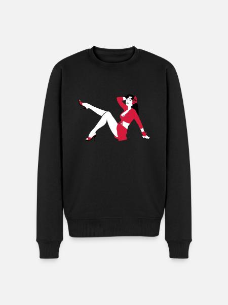 Pin-up de style rétro - Pull Premium bio Homme - noir