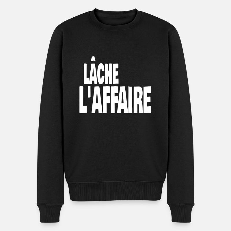 lâche l'affaire - Pull Premium bio Homme - noir