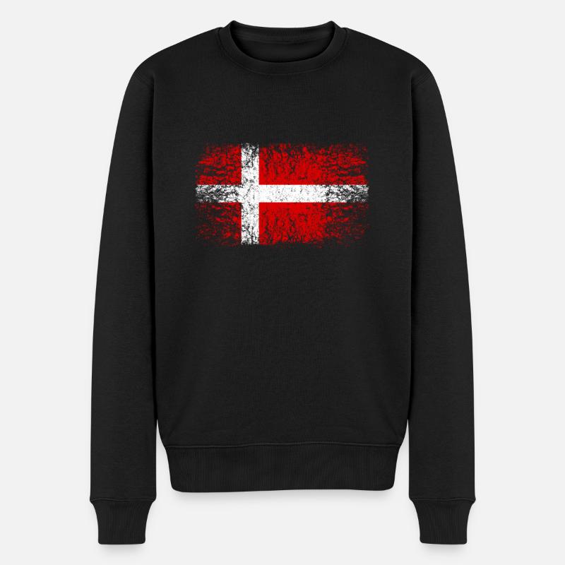 Danemark 002 dessins ronds - Pull Premium bio Homme - noir