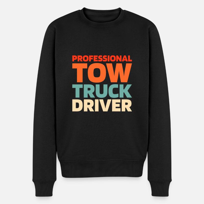 Abschleppdienst Abschlepper - Männer Premium Bio Pullover - Schwarz