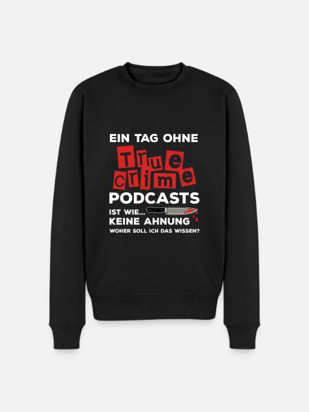 True Crime Podcast - Männer Premium Bio Pullover - Schwarz
