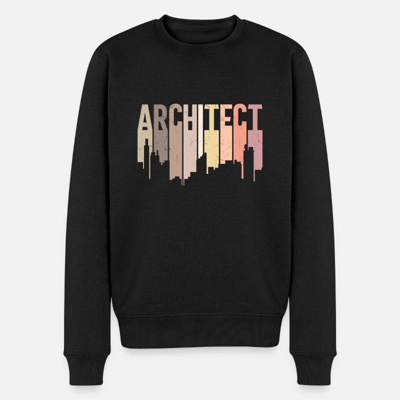 Architekt - Männer Premium Bio Pullover - Schwarz
